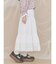 lace ribbonギャザースカート