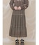 lace ribbonギャザースカート