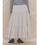 lace ribbonギャザースカート