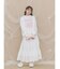 lace ribbonギャザースカート