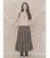 lace ribbonギャザースカート