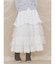 lace ribbonギャザースカート