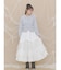 lace ribbonギャザースカート