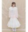 lace ribbonギャザースカート