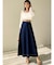 ステッチデザインフレアスカート