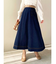 ステッチデザインフレアスカート