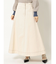 ステッチデザインフレアスカート