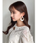 マーブルサークルピアス
