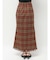 フリンジチェックタックスカート
