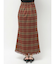 フリンジチェックタックスカート