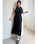 ラッフルマーメイドシャツワンピース