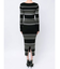 リブニットタイトワンピース