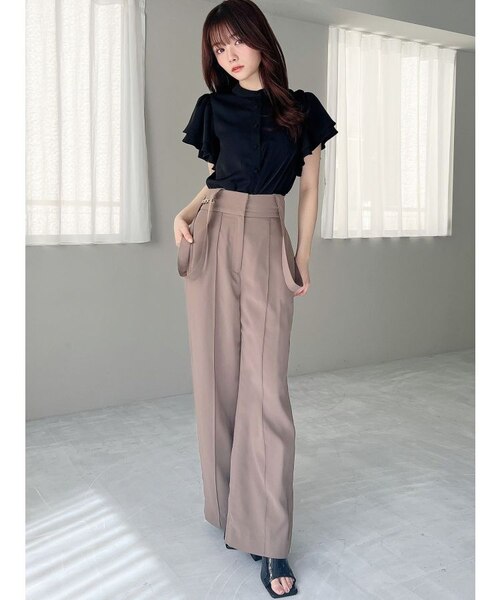 定価4.2万　デザインワークス　DEGILITAラッフルスリーブ　ブラウスピンク 定価4 2万 デザインワークス DEGILITAラッフルスリーブ ブラウス