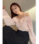 ダブルストラップオフショルブラウス