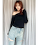 ワンショルネックTシャツ