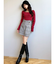 シンプルデザインニットトップス