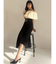 アシンメトリーフレアマーメイドスカート