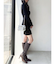 リブニットワンピース【ブルーWEB限定カラー】
