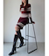 リブニットワンピース【ブルーWEB限定カラー】