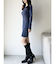 リブニットワンピース【ブルーWEB限定カラー】