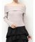 リブニットオフショルトップス