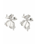 メタリックフラワーピアス
