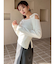 ヘムアシメニットトップス