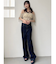 シャーリングクロップドトップス