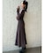 【WEB限定】ラグランスリーブニットワンピース【M】