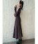 【WEB限定】ラグランスリーブニットワンピース【M】