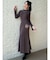 【WEB限定】ラグランスリーブニットワンピース【M】