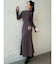 【WEB限定】ラグランスリーブニットワンピース【M】