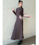 【WEB限定】ラグランスリーブニットワンピース【M】
