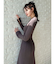 【WEB限定】ラグランスリーブニットワンピース【M】
