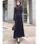 【WEB限定】ラグランスリーブニットワンピース【M】