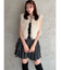 ヘムバルーンフリルミニスカート