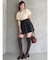 ヘムバルーンフリルミニスカート