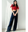 バックリボンデニムパンツ