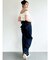 バックリボンデニムパンツ