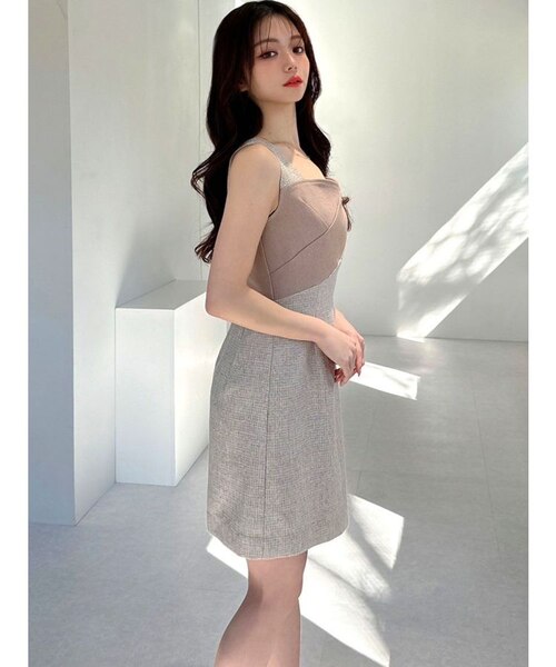 【美品✨】定価10万❤️ハロッズ✨サイズ3✨シフォンスリーブ ツイードワンピース 1.jpg