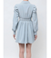 シャーリングデザインミニシャツワンピース