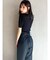 バックレースアップワイドパンツ