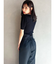 バックレースアップワイドパンツ
