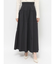 ギャザーナイロンフレアスカート