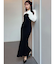 シャツドッキングニットワンピース