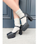 チャンキーヒールセパレートパンプス