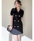 スリーブシアーデザインミニワンピース