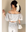 バルーンスリーブオフショルブラウス【セットアップ着用可能】