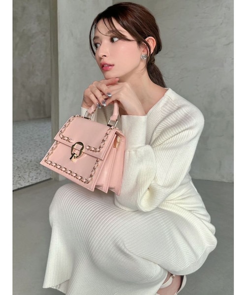 カシュクールニットタイトワンピース｜リゼクシーの通販｜&mall