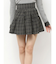 チェックミニフレアスカート【セットアップ着用可能】